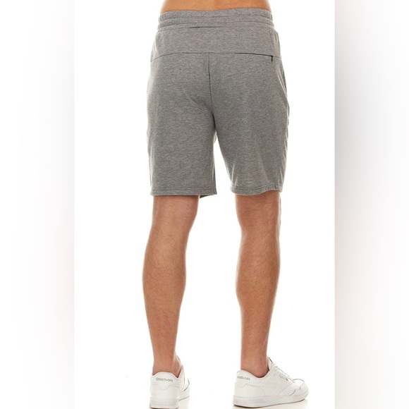 Men's 3 Pk Casual Gym Shorts Sweat Shorts with Zipper Pocket - Picture 3 of 5